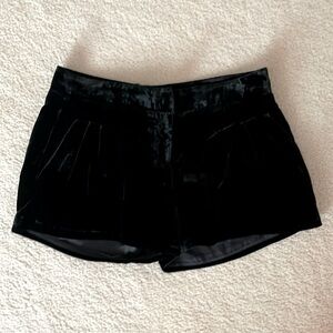 BCBGeneration Black Velvet Womens Shorts